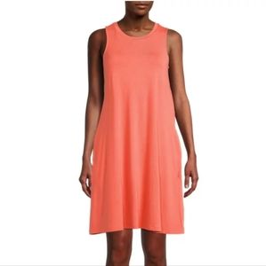 NWT Time and Tru Mango Orange Sleeveless Knit Dress